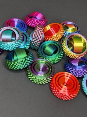 Spikey Gyroscope Fidget Spinner Ring